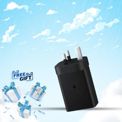 Samsung 65w Power Adapter Trio 5a Black 3 Pin With Free Gift
