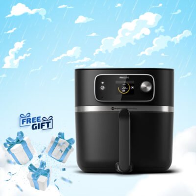 Philips Airfryer HD9880/90 Black Black With Free Gift